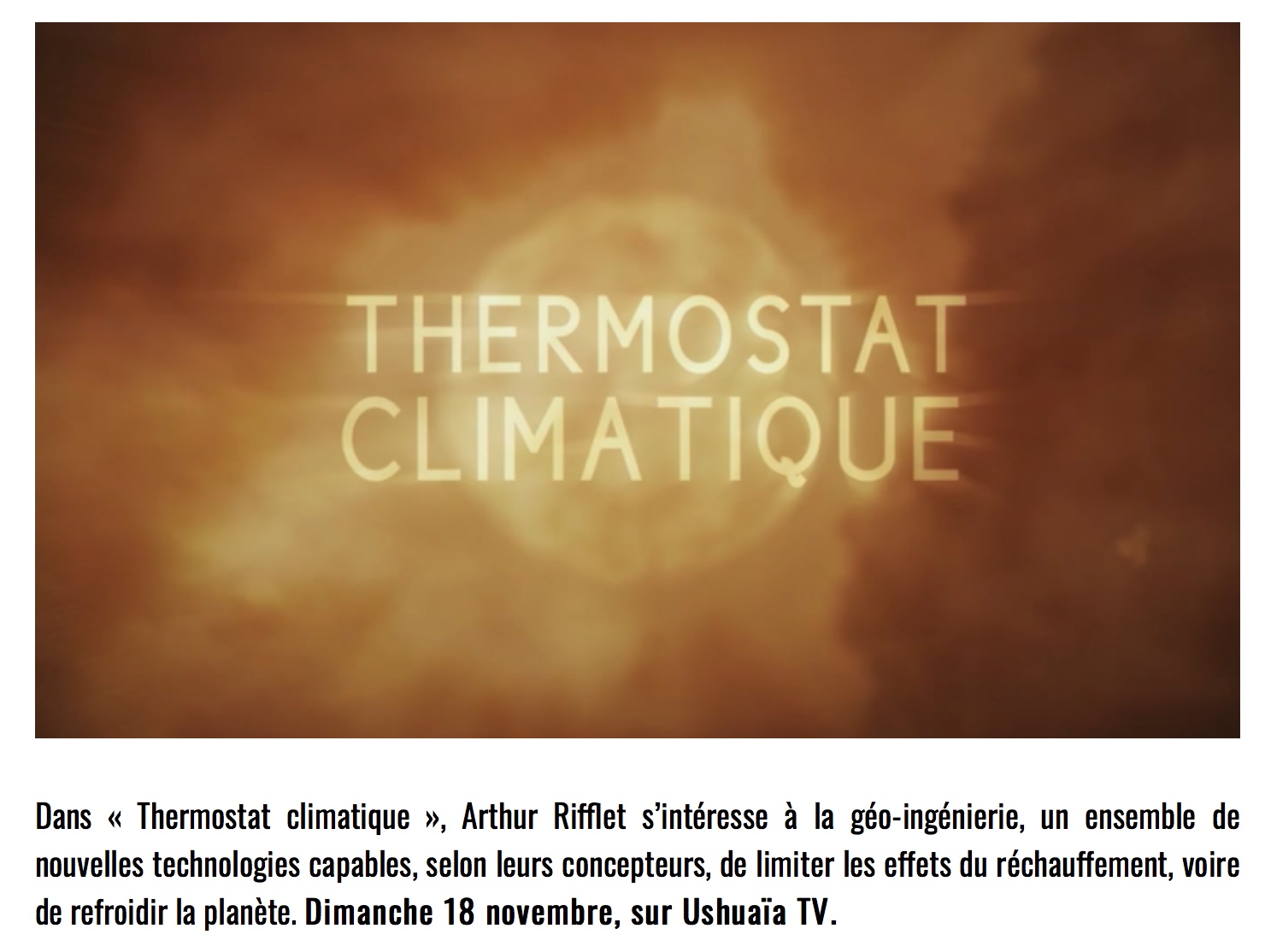 thermostat climatique